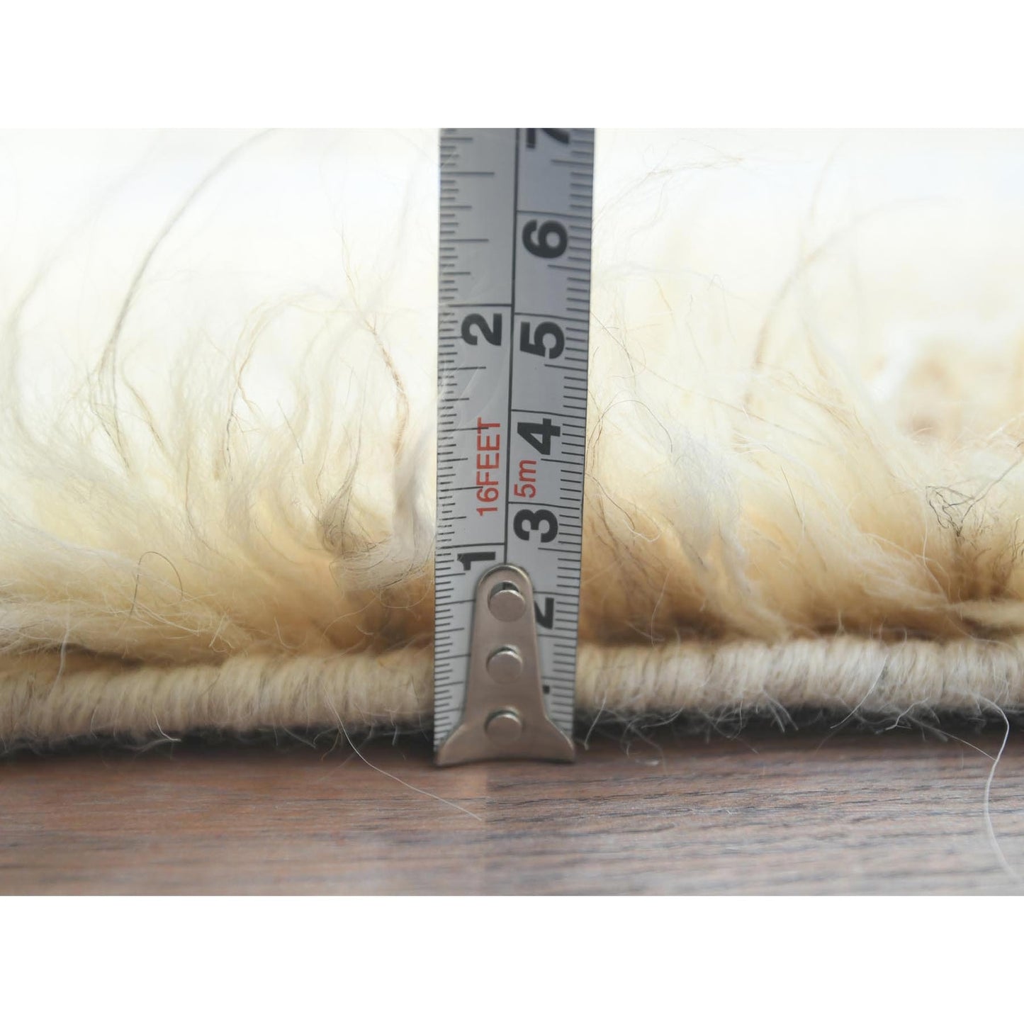 2'6"X8' Ivory Moroccan Berber Extra Soft Wool Hand Knotted Runner Rug