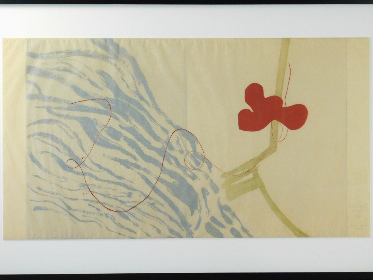 Kumi Korf Monoprint On Japanese Paper Original Art Print Signed Framed Moma