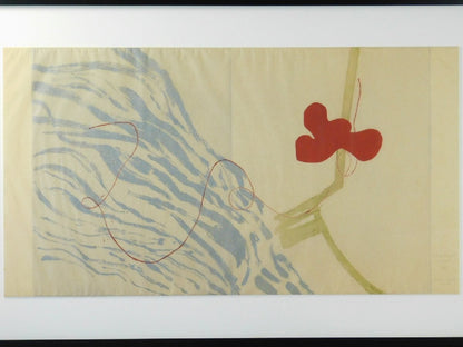 Kumi Korf Monoprint On Japanese Paper Original Art Print Signed Framed Moma