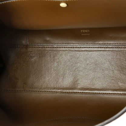Fendi Runaway Shopper Tote Perforated Leather Medium