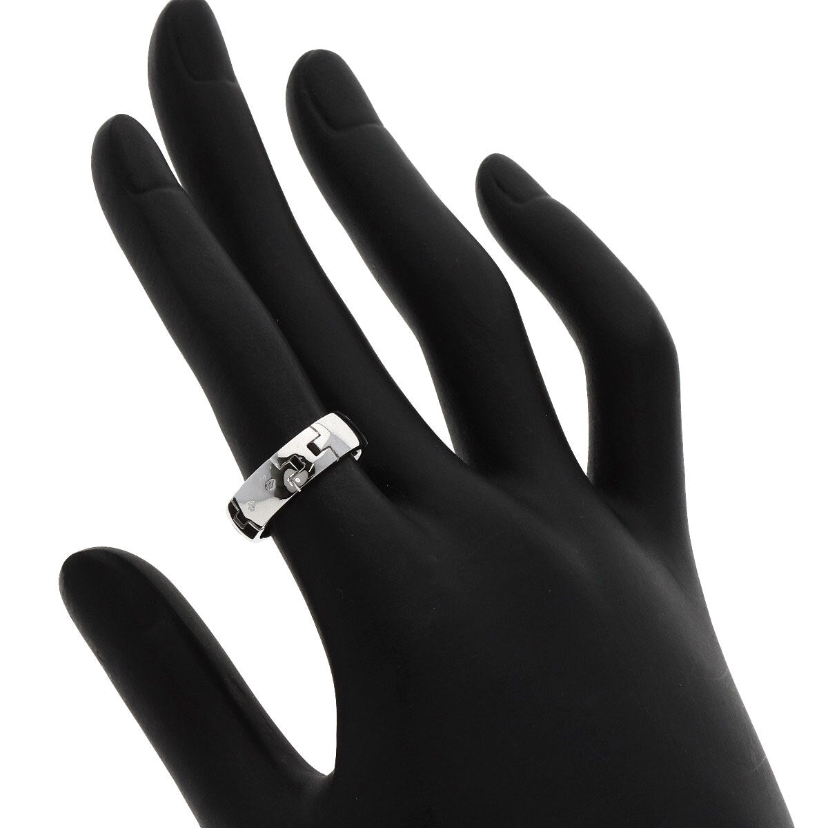 HERMES   Ring Hercules # 50 K18 White Gold