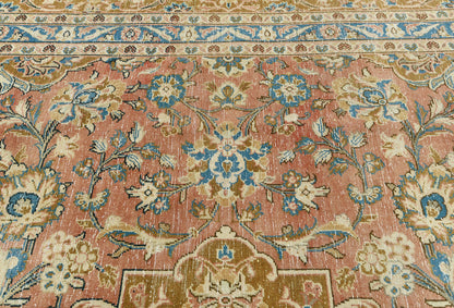 Semi-Antique Stone-Washed Oriental Rug Distressed