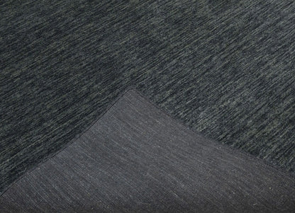 Charcoal Solid Hand-Loomed 5X8 Gabbeh Wool Rug