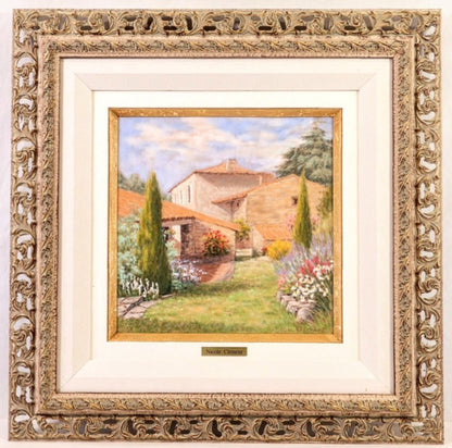 Nicole Clement Jardin ensoleille Original Pastel French Impressionist Garden