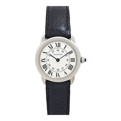 Cartier Rondo Solo Sm Wsrn0019 Silver Case Size 29Mm Ladies Used Watch #61130