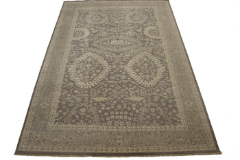 Handmade Extra Large Floral Oriental Rug Low Pile