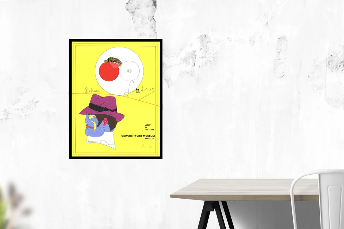 Richard Lindner University Art Museum SIGNED 30.5" x 23.25" Serigraph 1969 Pop Art
