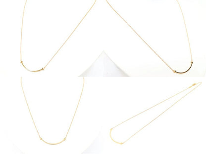Tiffany & Co. 60011678 T Smile Small Necklace K18Rg