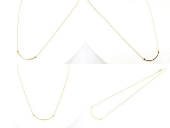 Tiffany & Co. 60011678 T Smile Small Necklace K18Rg