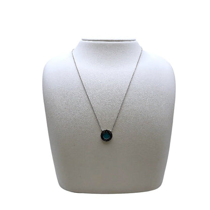Tiffany & Co. T Circle Necklace With Turquoise
