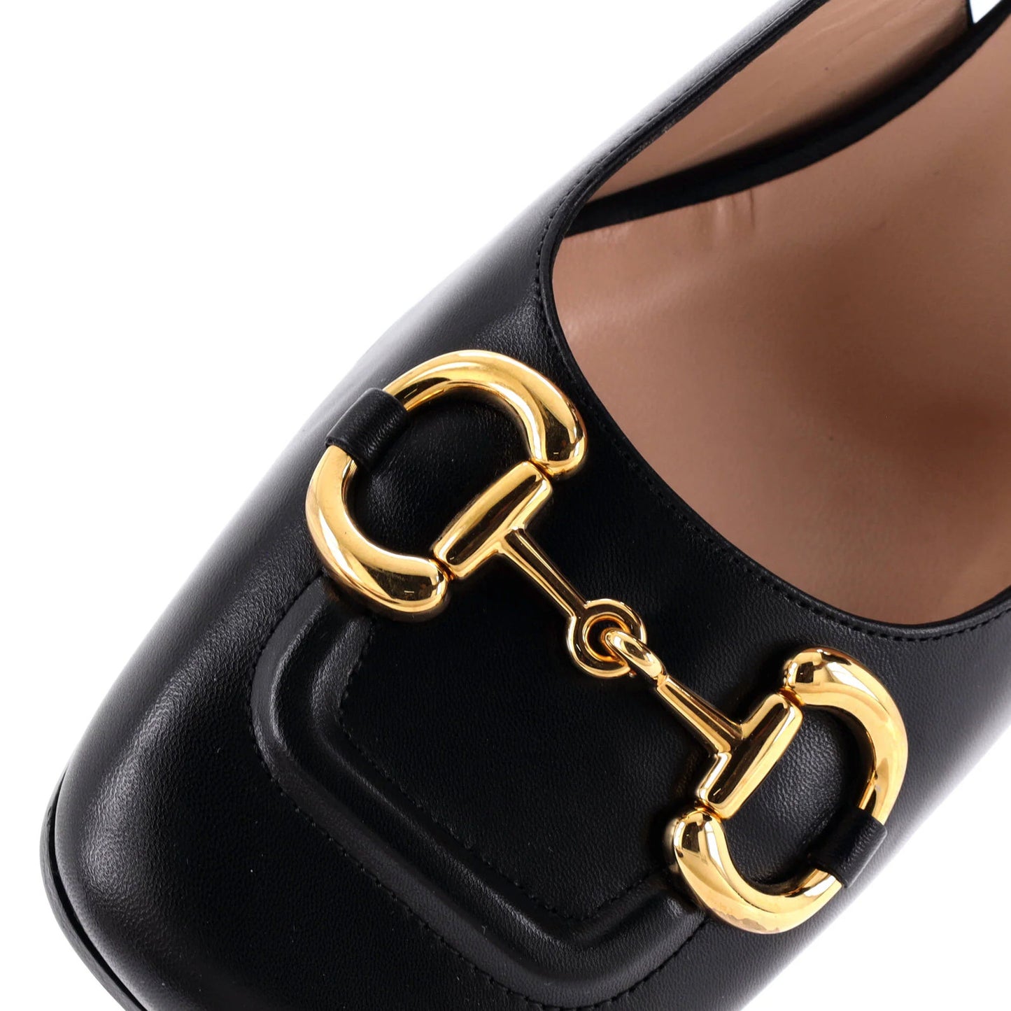 Gucci Women'S Horsebit Slingback Pumps Leather