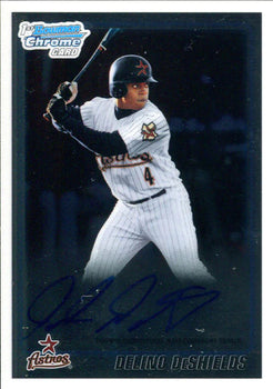 Delino Deshields Autographed 2010 Bowman Chrome Card