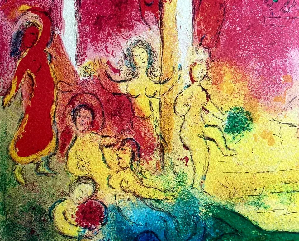 Marc Chagall Lithograph Coa Hand Numbered Signed