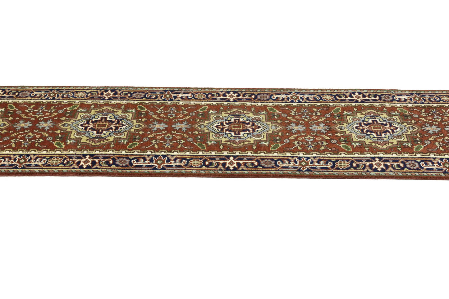 Heriz Serapi Oriental Runner Rug Floral Style Hallway & Kitchen Carpet 2'7X12 ft