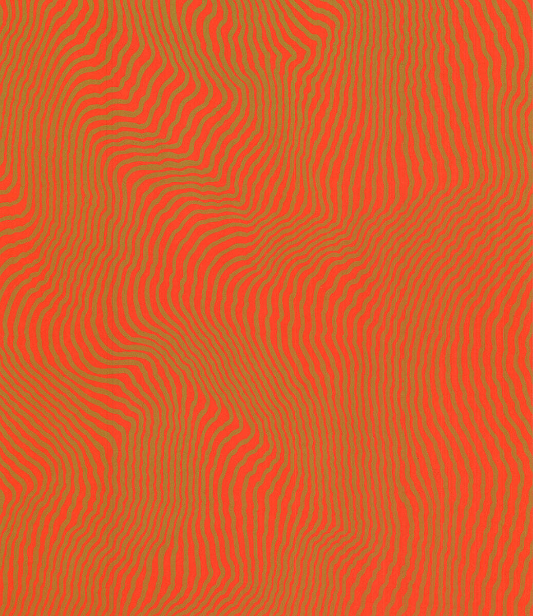 Henry Pearson Nue Orange Signed " Serigraph Contemporary