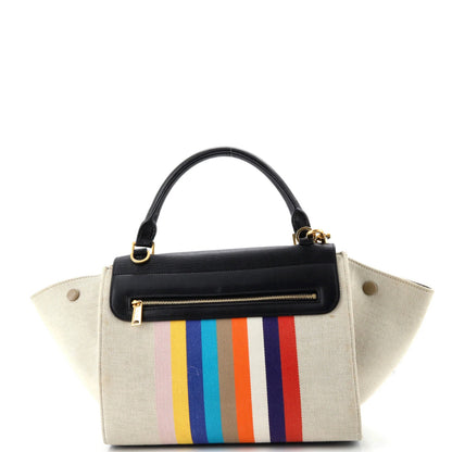 Celine Multicolor Trapeze Bag Leather And Felt Medium