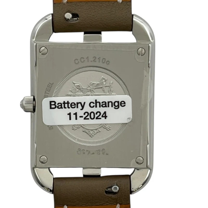 Herms Cape Cod Cc1.210C Silver Quartz