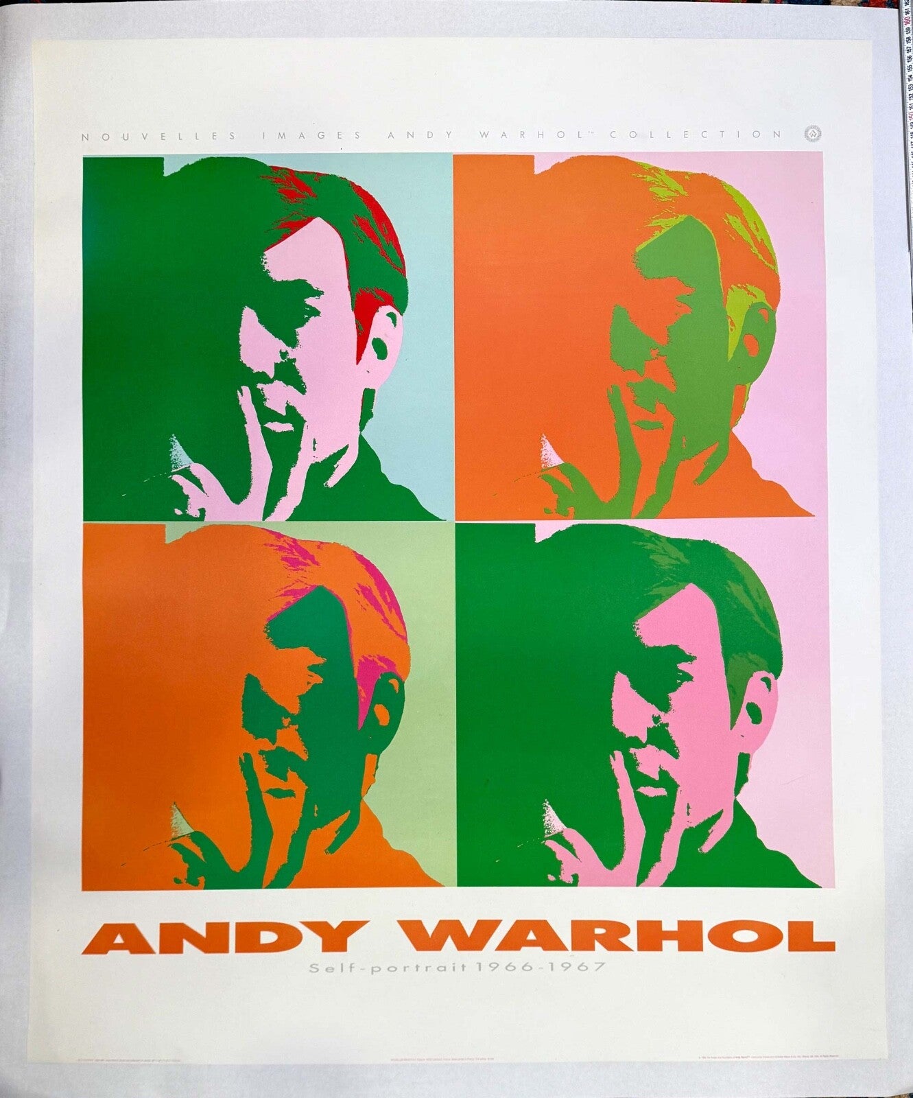 Rare Pop Art Andy Warhol Self Portrait 1989 Nouvelles Images Estate Warhol