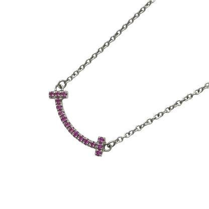 Tiffany & Co. T Smile Mini Necklace K18Wg