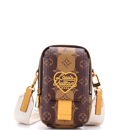 Louis Vuitton Nigo Flap Double Phone Pouch Limited Edition Stripes Monogram
