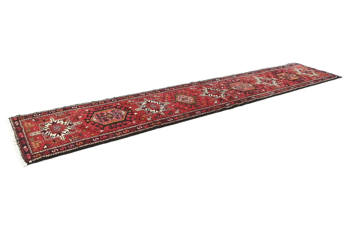 Vintage Tribal Oriental Runner Rug 2'5X12'0 ft