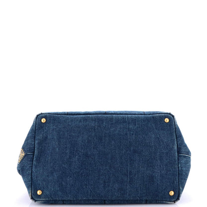 Prada Canapa Tote Denim Large
