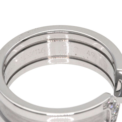 Cartier Ring C2 Ring Diamond #49 K18 White Gold