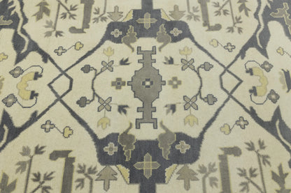 Handmade Oushak Oriental Rug 12X15 Ft Oversized