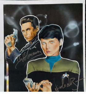 Jeff Conaway & Nicole Deboer Autographed Print