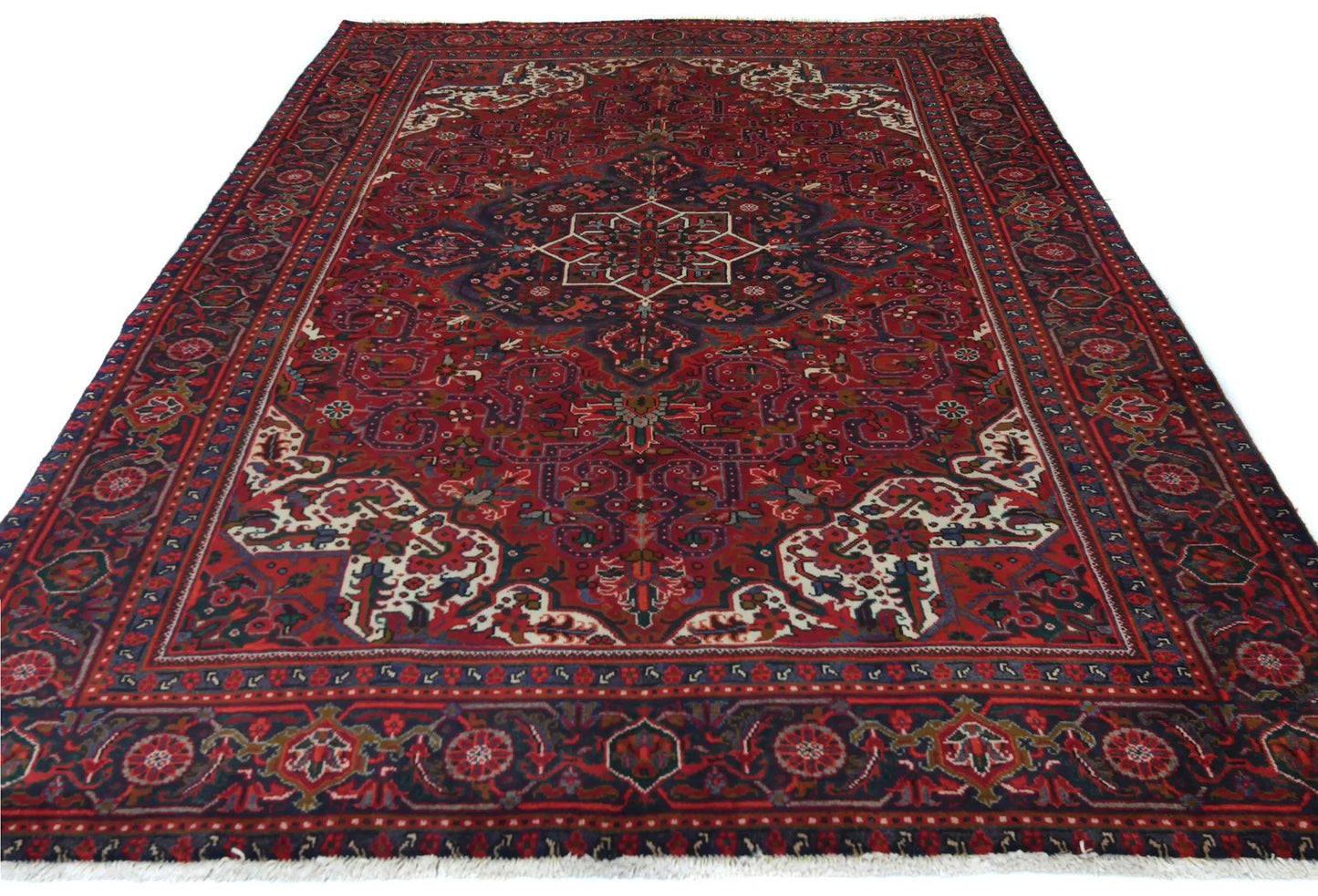 Vintage Hand-Knotted Floral Classic Style Wool