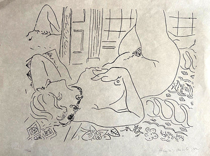 Henri Matisse Lithograph 1960 Signed Contract