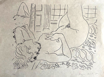 Henri Matisse Lithograph 1960 Signed Contract