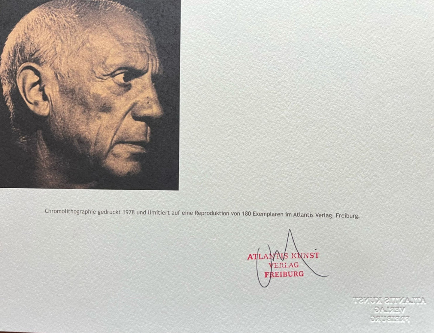 Pablo Picasso - Signed Lithograph Coa - Hand Numbered