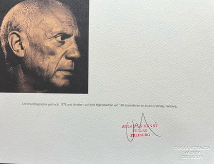 Pablo Picasso - Signed Lithograph Coa - Hand Numbered