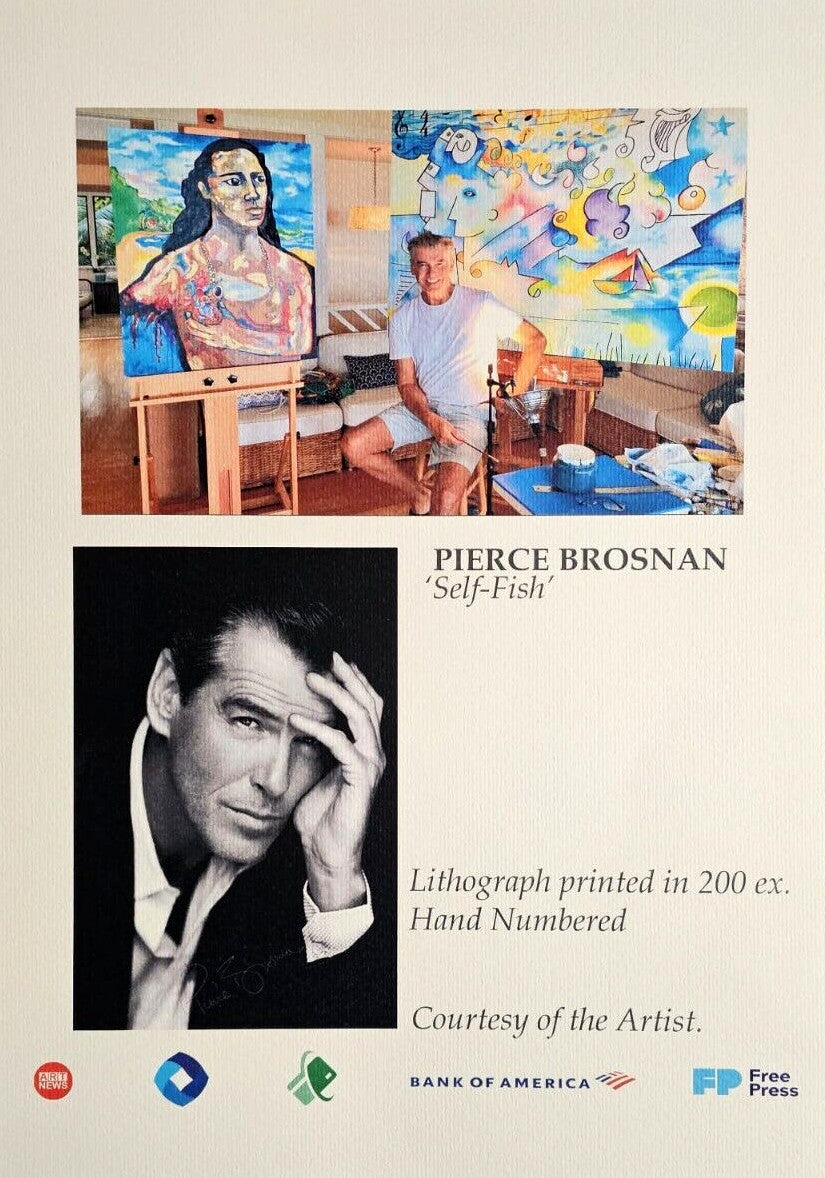 Pierce Brosnan Lithograph, 200 Ex