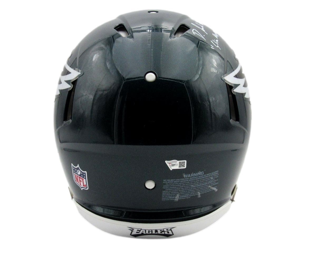 Devonta Smith Signed/Inscr Full Size Speed Authentic Helmet Eagles Fanatics
