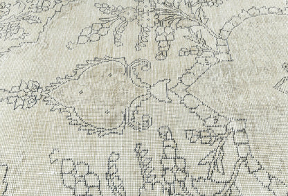 Distressed Vintage Medallion Oriental Rug Carpet