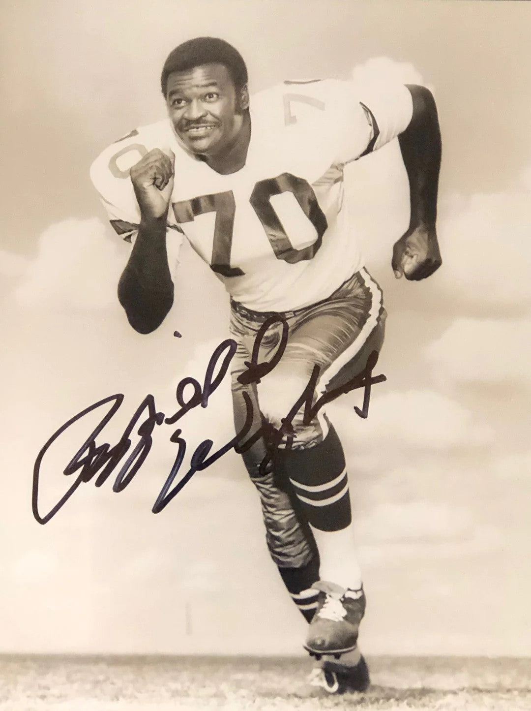 Rayfield Wright Autographed 8X10 Photo