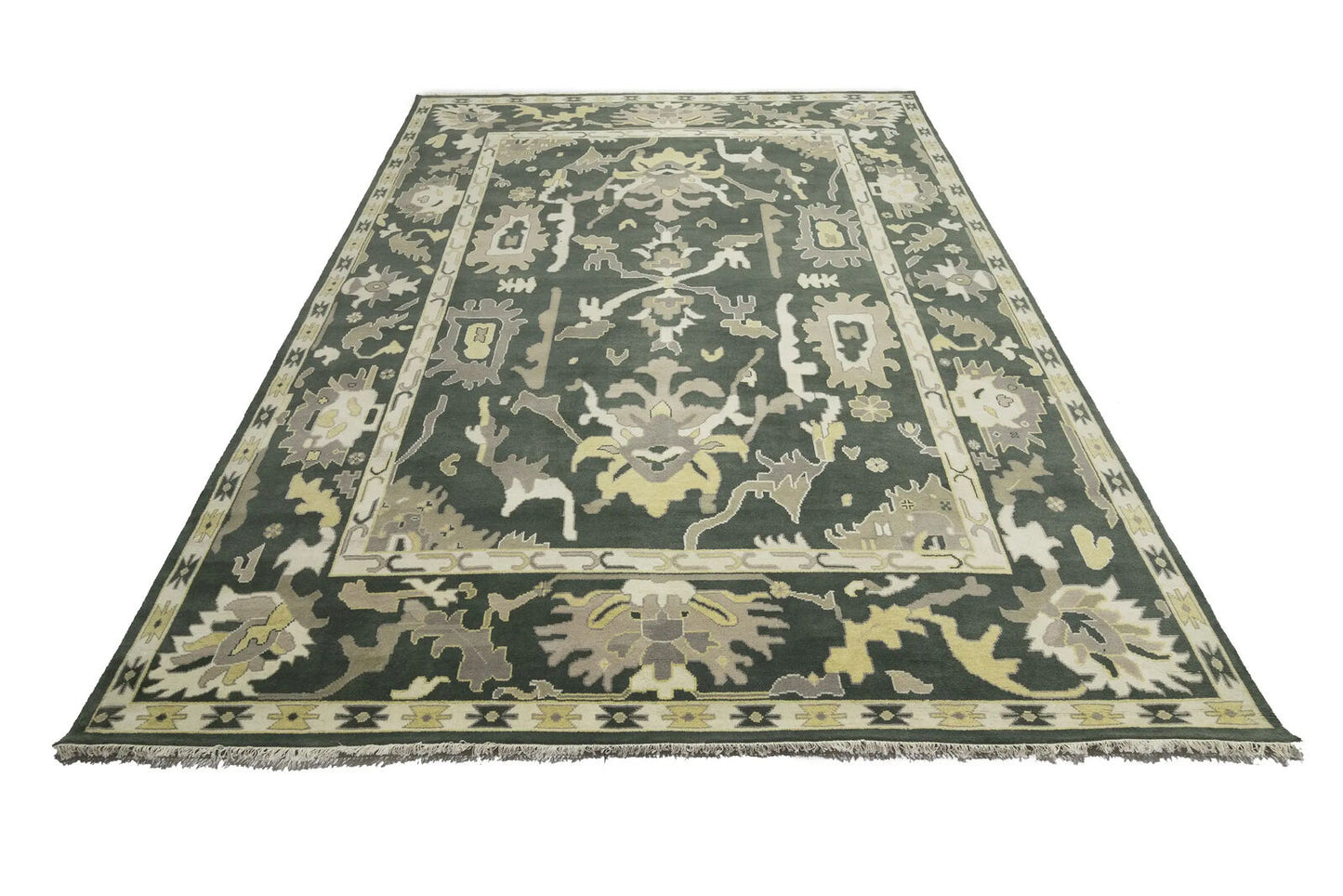 Extra Large Handmade Wool Oushak Chobi Oriental