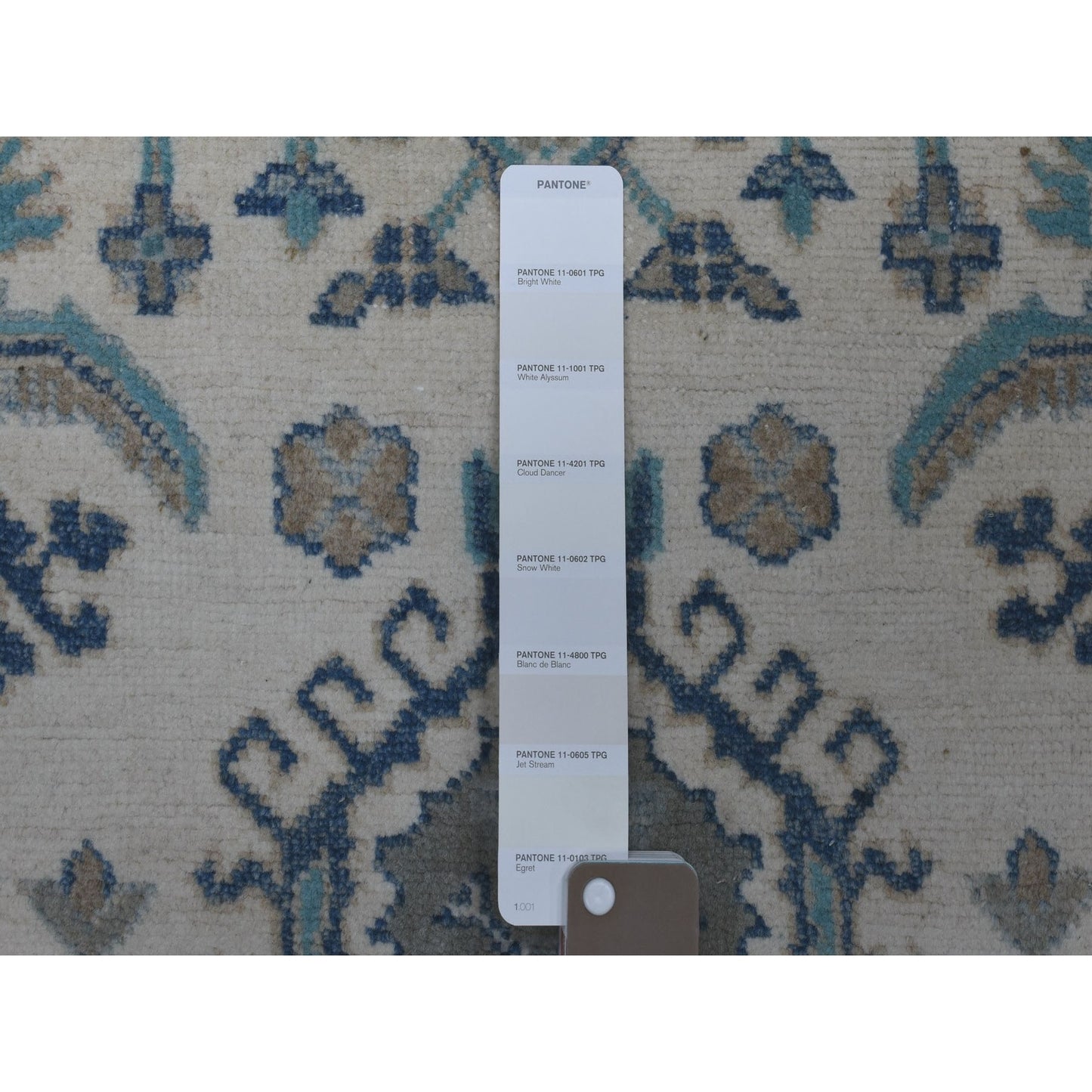 2'6"X9'6" Ivory Afghan Vintage Look Kazak Wool Hand Knotted Runner Rug