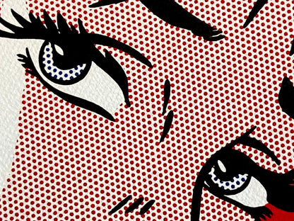 Roy Lichtenstein Lithograph Coa Signed With Pen Stamped Numbered In Pencil Rare