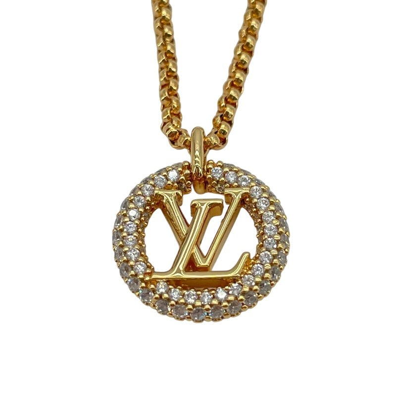 Louis Vuitton Louise By Night Gold Gp Rhinestone Necklace
