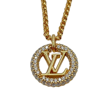 Louis Vuitton Louise By Night Gold Gp Rhinestone Necklace