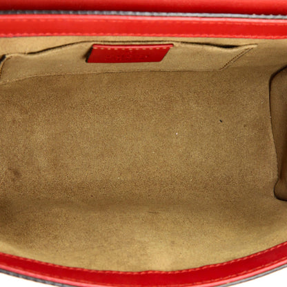 Small Gucci Padlock Shoulder Bag GG Coated Canvas and Leather