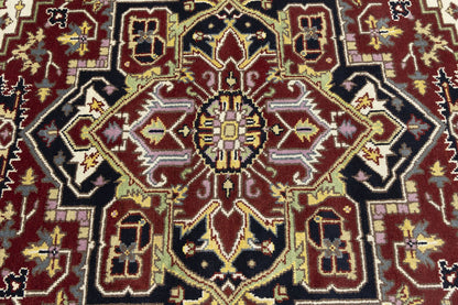 Heriz Serapi Oriental Rug Floral Style Large