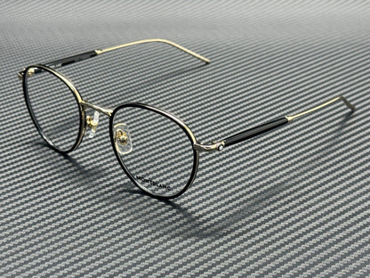 MONT BLANC MB0442O 001 Black Gold Men's 49 mm Small Eyeglasses