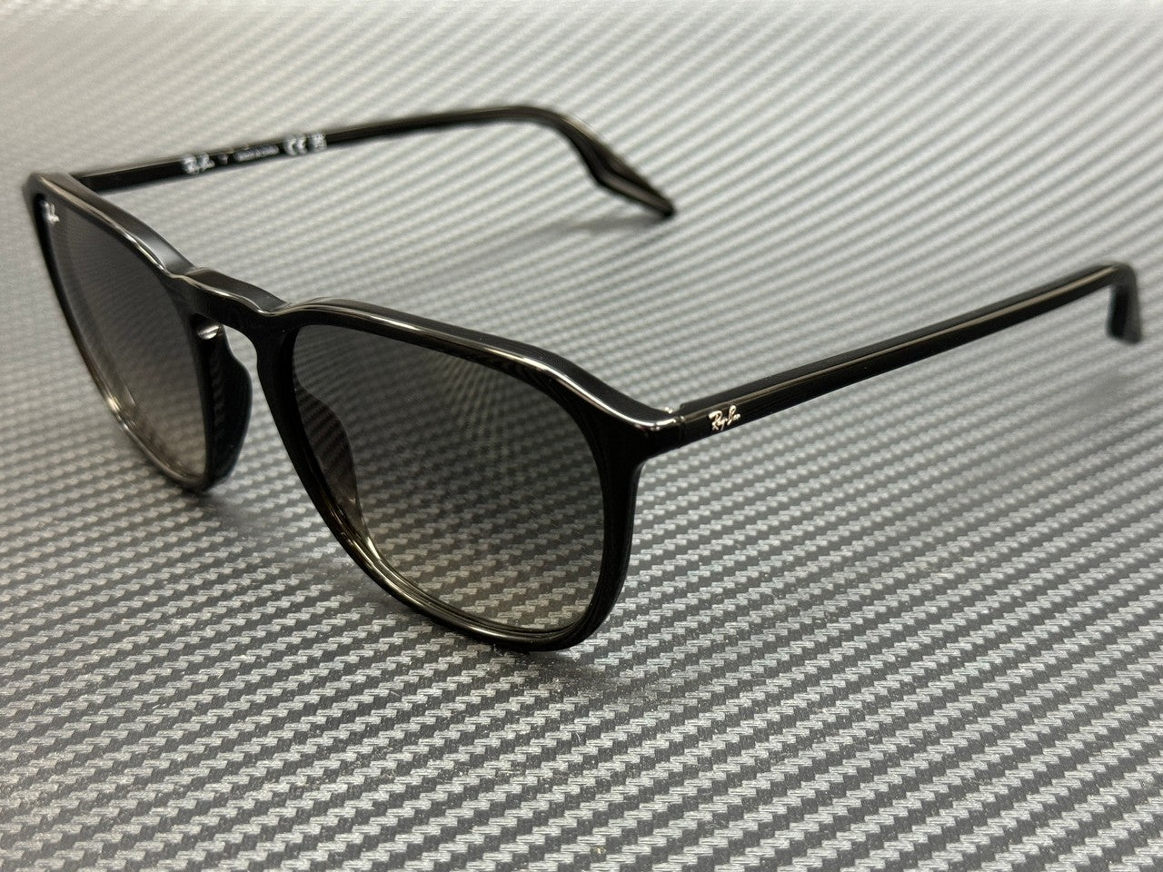 RAY BAN RB2203 901 32 Black Grey Gradient Unisex 55 mm Sunglasses