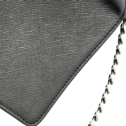 Prada Chain Flap Crossbody Bag Tessuto And Saffiano Leather Medium