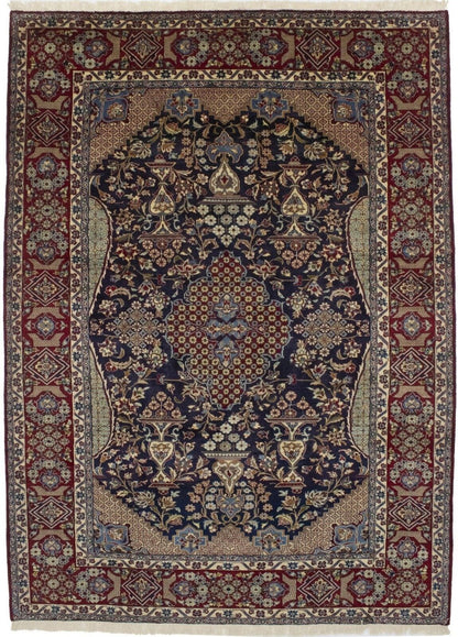 Vintage Oriental Rug Classic Floral Geometric
