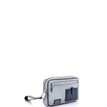 Louis Vuitton Alpha Clutch Limited Edition Monogram Satellite Canvas